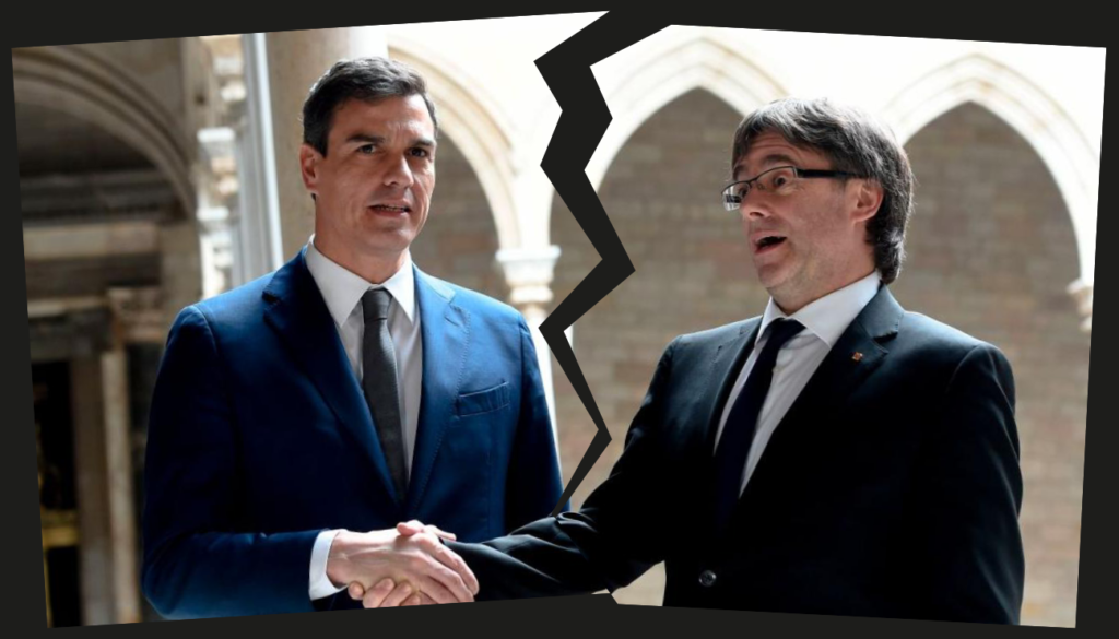 Sanchez-Puigdemont ruptura