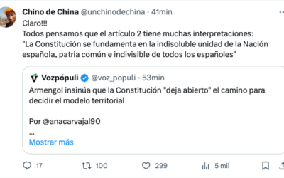 Tuvo que venir un chino a interpretar el castellano. Así nos va.