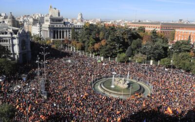 Manifestación en Madrid contra la ley de amnistía